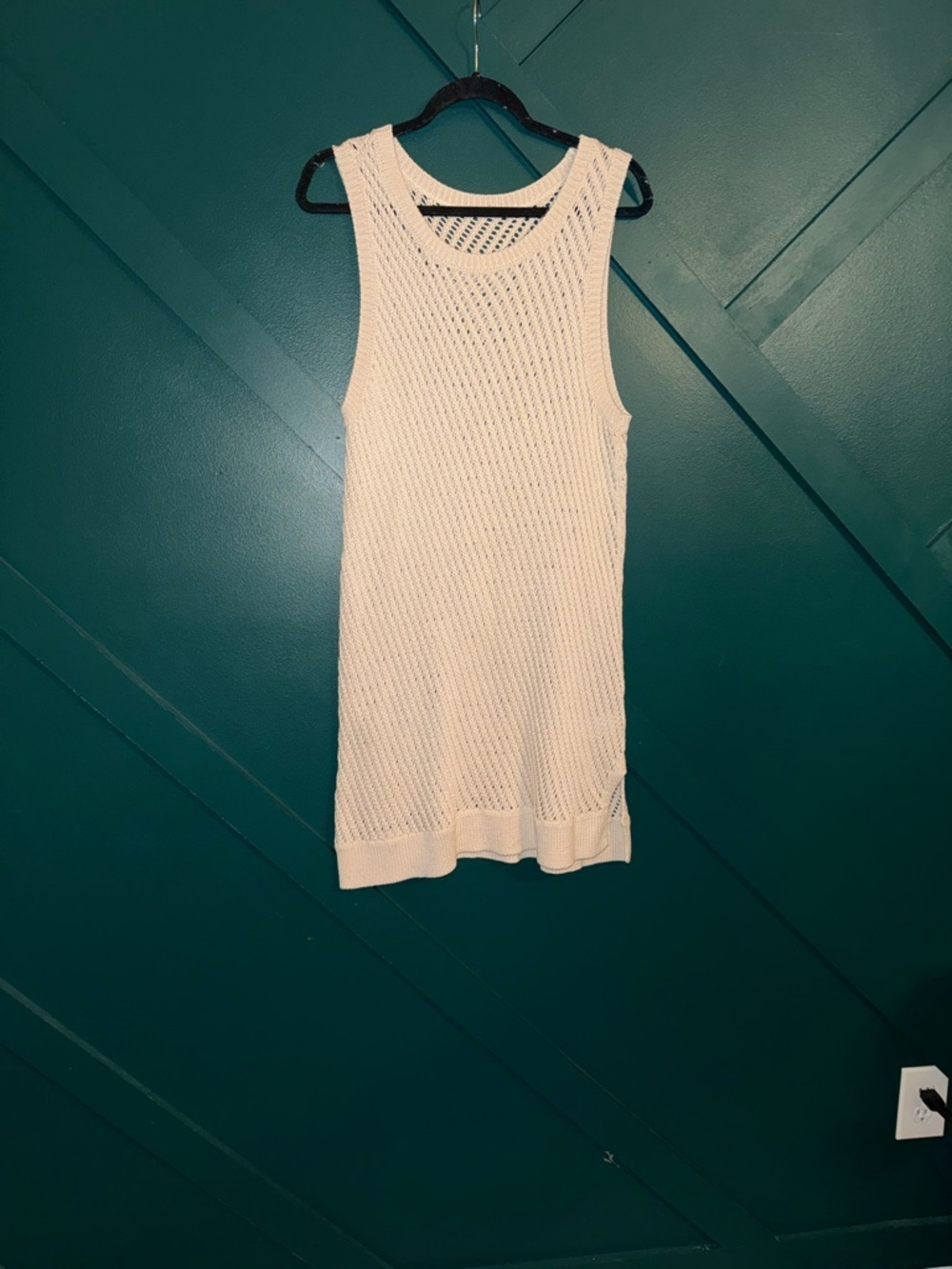 Vince Cream Open-Knit Sweater Top - Picture 3 of 7